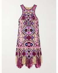 Isabel Marant - Embroidered Dress With Bangs - Lyst