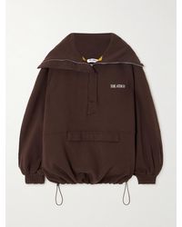 The Attico - Oversized-Sweatshirt Aus Baumwoll-Jersey Mit Stickerei - Lyst