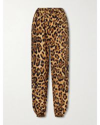 Alaïa - Leopard-Print Shell Balloon Pants - Lyst