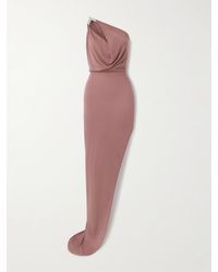 Rick Owens - Hydra Aaliyah One-Shoulder Asymmetric Embellished Draped Jersey Gown - Lyst