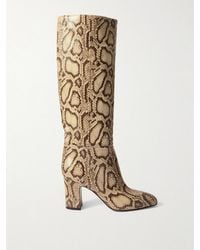 Paris Texas - Lavinia Snake-Effect Leather Knee-Boots - Lyst