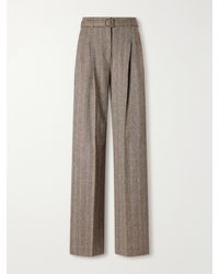 RRL - Wool And Cotton-Blend Wide-Leg Pants - Lyst