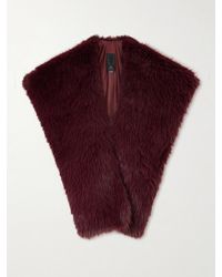 Anna Sui - Oversized Plush Shawl - Lyst