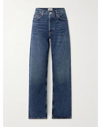 Agolde - Arc Long High-Rise Wide-Leg Jeans - Lyst