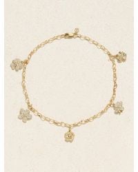 Sydney Evan - Xl Flower 14-Karat Diamond Anklet - Lyst