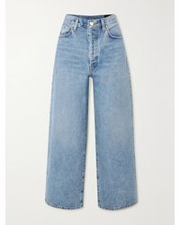 Goldsign - The Storey Cropped High-Rise Wide-Leg Jeans - Lyst