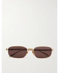 Gucci - Bamboo Rectangular-Frame-Tone Sunglasses - Lyst
