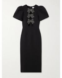 Rebecca Vallance - Eliana Midikleid Aus Cady Mit Cut-Outs Und Verzierungen - Lyst