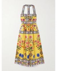 Borgo De Nor - Robe Midi En Popeline De Coton Imprimée Mavaro - Lyst