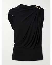 Sportmax - Lacuna Embellished Jersey Blouse - Lyst