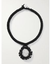 Julietta - Ina Rhodium-Plated-Tone Cord Necklace - Lyst