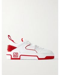 Christian Louboutin - Astroloubi Studded Leather Low-Top Trainers - Lyst
