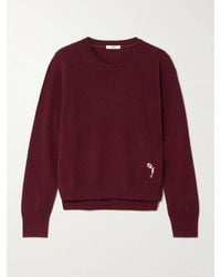 Erdem - Embroidered Cashmere And Wool-Blend Sweater - Lyst