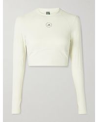 adidas By Stella McCartney - Truepurpose Verkürztes Oberteil Aus Recyceltem Stretch-Material Mit Print - Lyst