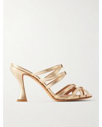 Zimmermann - Solstice Metallic Leather Sandals - Lyst