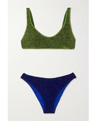 Oséree Lumière Bikini Aus Stretch-lurex® - Grün