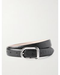 DEHANCHE - Mija Ostrich-Effect Leather Belt - Lyst