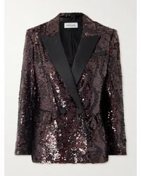 Veronica Beard - Veste En Satin À Sequins Sevyn - Lyst
