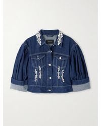 Simone Rocha - Turbo Embellished Denim Jacket - Lyst