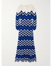 Escvdo - Sumac Scalloped Crocheted Cotton Midi Dress - Lyst