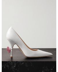 Magda Butrym - Pumps Aus Leder Mit Applikationen - Lyst