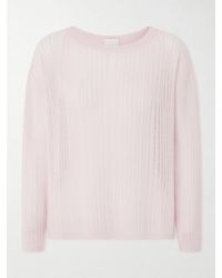 Allude - Ribbed-Knit Cashmere Sweater - Lyst