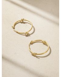 Ileana Makri - Medium 18-Karat Diamond Hoop Earrings - Lyst