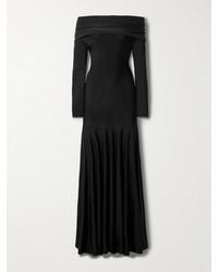 KHAITE - Genesis Off-The-Shoulder Jersey Maxi Dress - Lyst