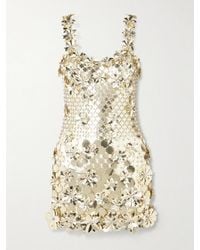 Rabanne - Embellished Chainmail Mini Dress - Lyst
