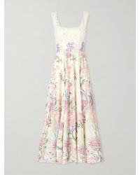 Charo Ruiz - Crissy Floral Printed Cotton-Blend Maxi Dress - Lyst