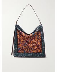 Dries Van Noten - Printed Satin Shoulder Bag - Lyst