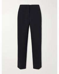 Dries Van Noten - Crepe Straight-Leg Cropped Pants - Lyst