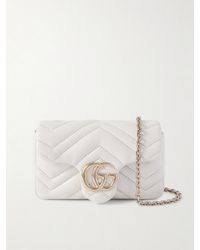 Gucci - Gg Marmont Mini Matelassé Leather Shoulder Bag - Lyst