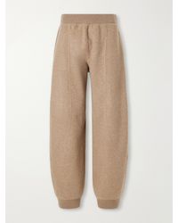 Max Mara - Cesto Paneled Wool-Blend Tapered Pants - Lyst