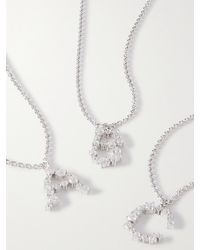 Completedworks - Net Sustain Rhodium-Plated Recycled Crystal Necklace - Lyst