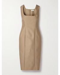 Salon 1884 - Balestra Cotton And Silk-Blend Midi Dress - Lyst