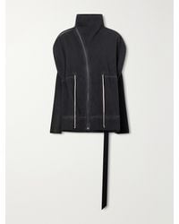 Rick Owens - Mountain Sail Drawstring Cotton-Jersey Jacket - Lyst