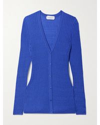 Gabriela Hearst - Emma Pointelle-Knit Cashmere And Silk-Blend Cardigan - Lyst