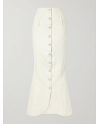 Wiederhoeft - Embellished Denim Midi Skirt - Lyst