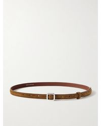 LIE STUDIO - The Georgia Slim Gürtel Aus Veloursleder - Lyst