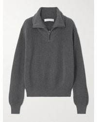 Giuliva Heritage - Philip Pullover Aus Gerippter Baumwolle Mit Reißverschluss - Lyst