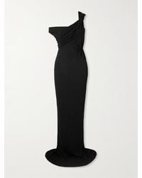 Rick Owens - Sahara Asymmetric Paneled Gathered Jersey Gown - Lyst