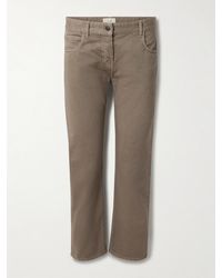 The Row - Riaco Verkürzte, Tief Sitzende Jeans Mit Geradem Bein - Lyst