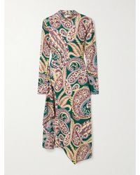 Etro - Paisley Print Midi Dress - Lyst