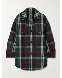 Polo Ralph Lauren - Oversized Checked Wool-Blend Shirt Jacket - Lyst
