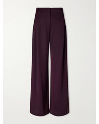 Proenza Schouler - Aria Twill Wide-Leg Trousers - Lyst