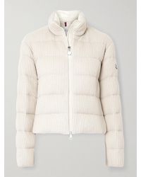 Moncler - Thoiry Quilted Ribbed Metallic Cotton Down Jacket - Lyst