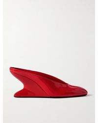 Alaïa - Patent Leather Mules - Lyst