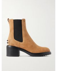 Tod's - Gomma T60 Suede Chelsea Boots - Lyst