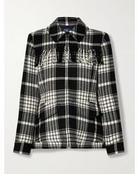 Polo Ralph Lauren - Goleta Fringed Checked Wool-Flannel Jacket - Lyst